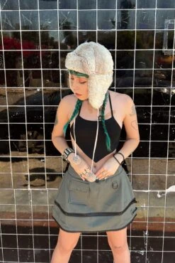 Olive Carmen 5-in-1 Convertible Cargo Skirt 28 Olive Carmen 5-in-1 Convertible Cargo Skirt -TUNNEL Vision Shop grn9