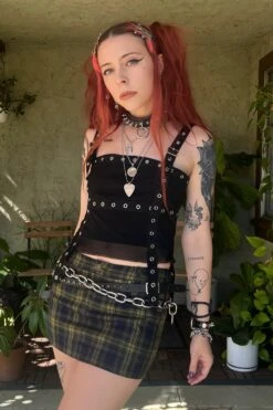 Black Aeon Grommet Tank -TUNNEL Vision Shop jkabgajkerg