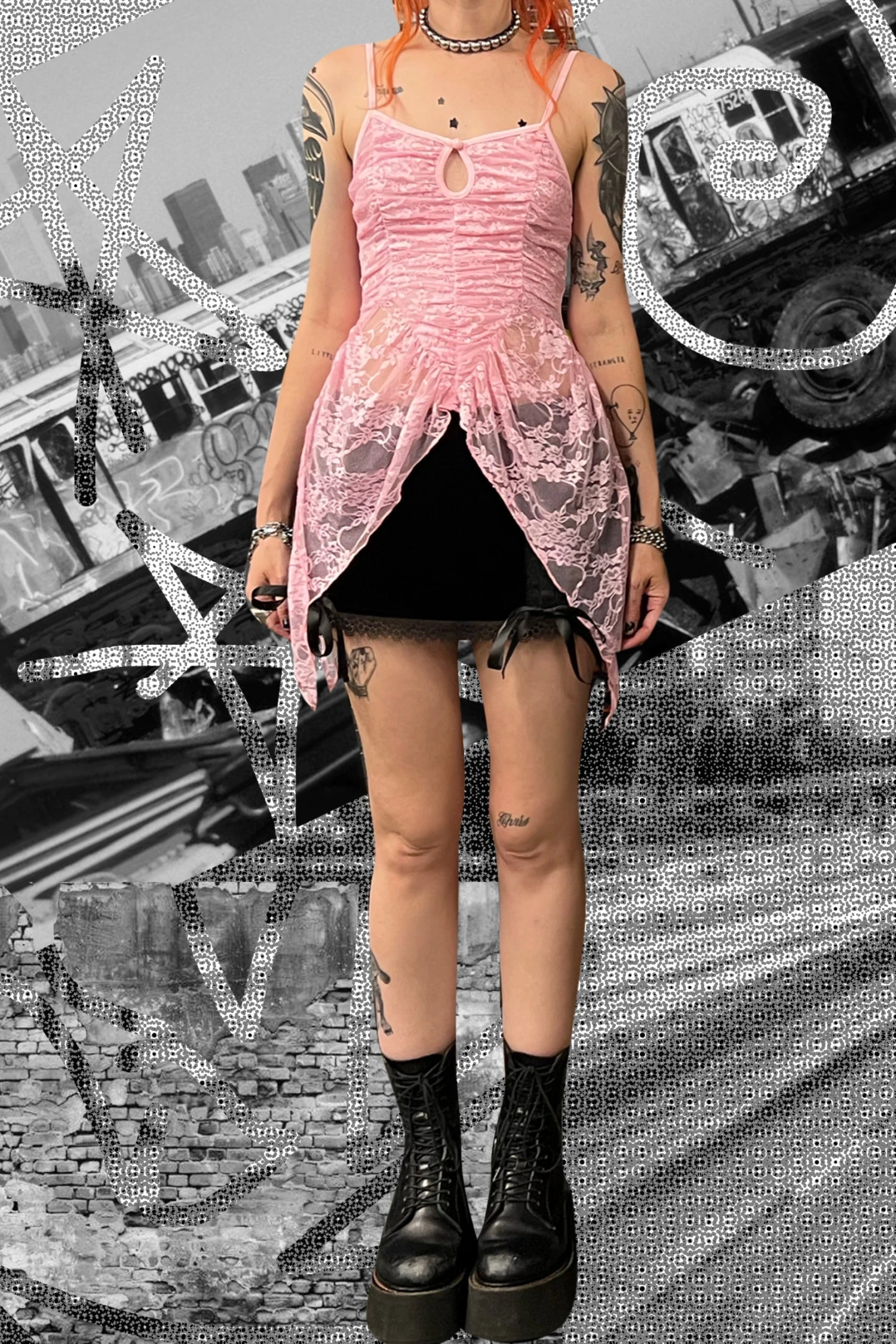 PRE-ORDER: Fairy Tale Pink Lace Top 10 PRE-ORDER: Fairy Tale Pink Lace Top - Image 10