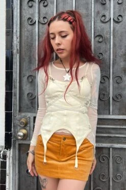 Gish Cream Convertible 3-in-1 Layered Top 30 Gish Cream Convertible 3-in-1 Layered Top -TUNNEL Vision Shop kyfm