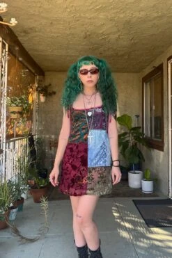 Patchwork Gretchen Swing Dress -TUNNEL Vision Shop multi2