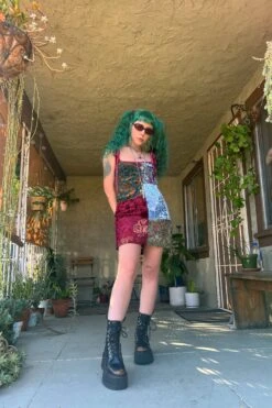 Patchwork Gretchen Swing Dress -TUNNEL Vision Shop multi3