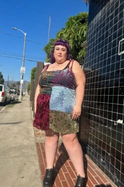 Patchwork Gretchen Swing Dress -TUNNEL Vision Shop multi4