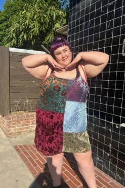 Patchwork Gretchen Swing Dress -TUNNEL Vision Shop multi5