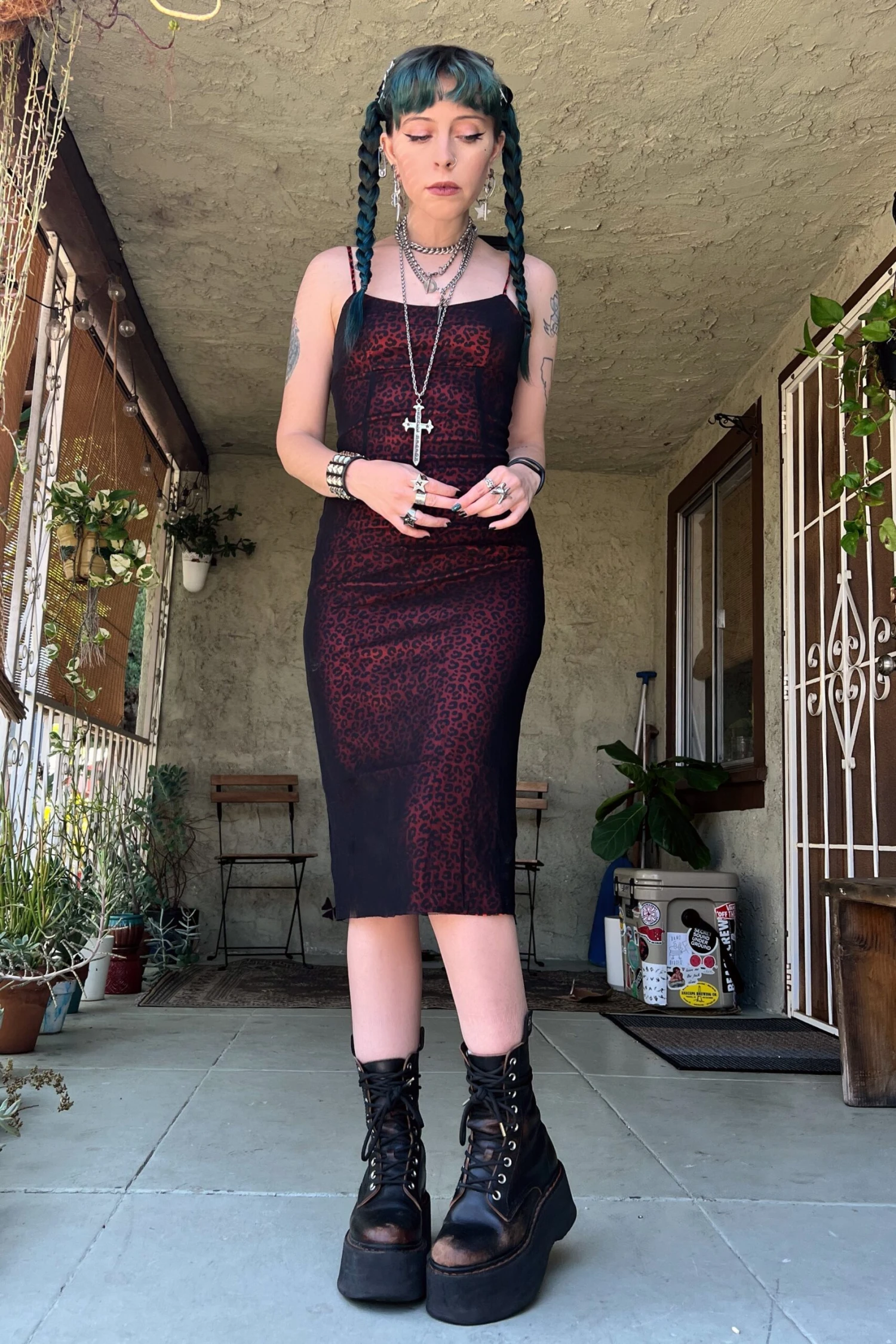 Red Cheetah Cameron Dress 4 Red Cheetah Cameron Dress - Image 4