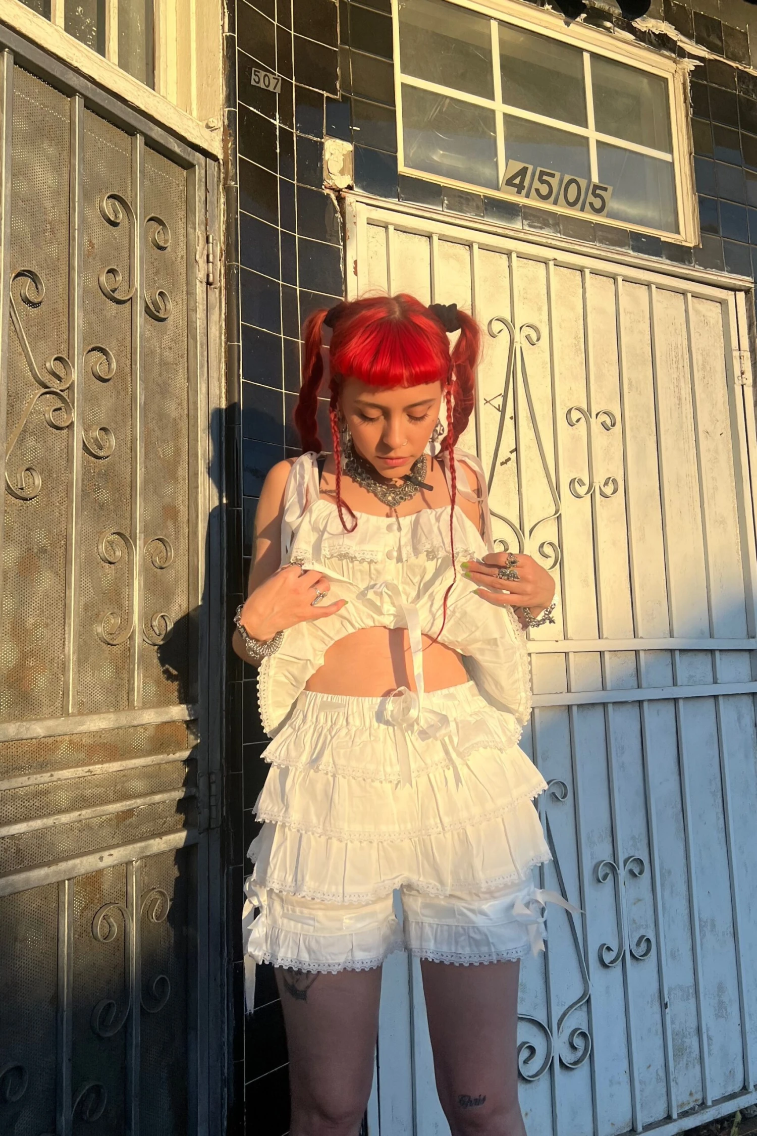 Fern White Bloomer Set 4 Fern White Bloomer Set - Image 4