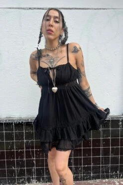 Baby Dolly Black Mini Dress 24 Baby Dolly Black Mini Dress -TUNNEL Vision Shop sarahphotos 10