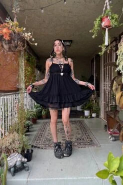 Baby Dolly Black Mini Dress 27 Baby Dolly Black Mini Dress -TUNNEL Vision Shop sarahphotos 17