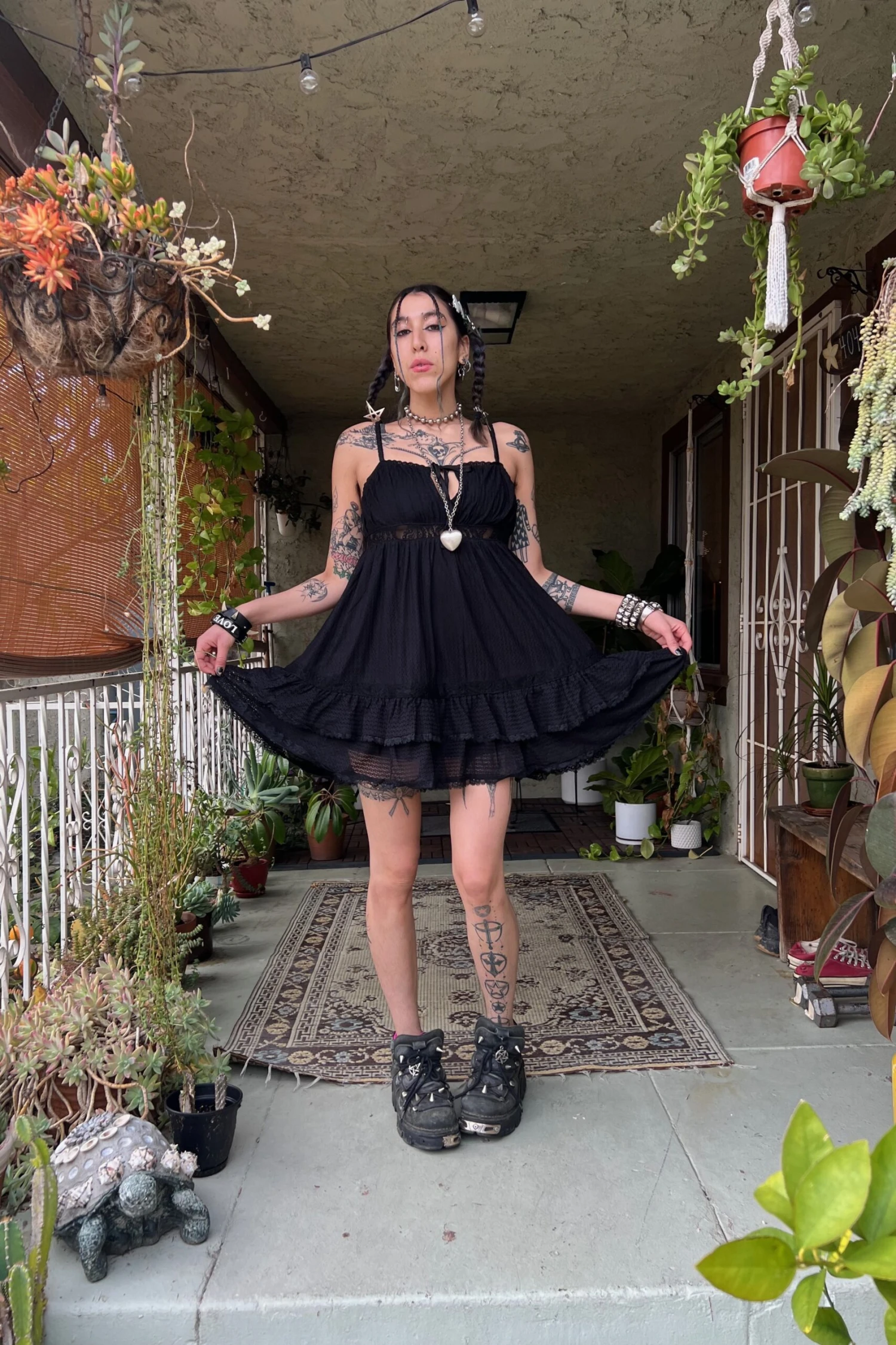 Baby Dolly Black Mini Dress 8 Baby Dolly Black Mini Dress - Image 8