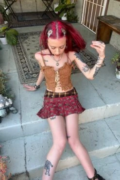 Priscilla Patchwork Low-Rise Mini Skirt -TUNNEL Vision Shop sjKN