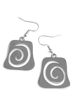 Spiral Trip Tag Earrings