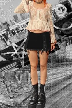 PRE-ORDER: Doll Face White Lace Babydoll Top -TUNNEL Vision Shop uwfEIGKLA