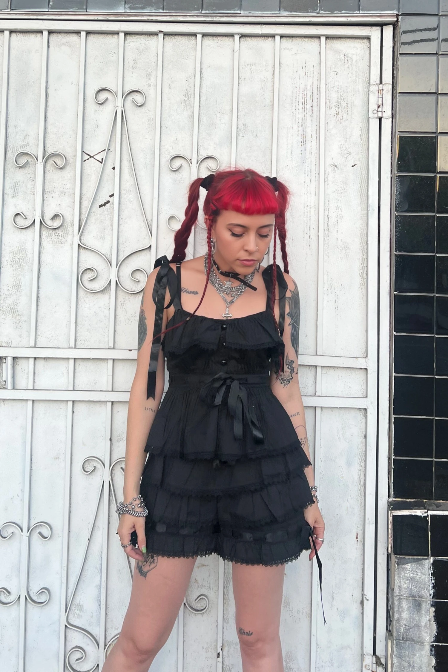 Fern Black Bloomer Shorts 4 Fern Black Bloomer Shorts - Image 4