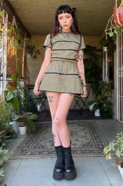 40-in-1 Olive Green Zip-Off Convertible Dress 24 40-in-1 Olive Green Zip-Off Convertible Dress -TUNNEL Vision Shop zsghrd